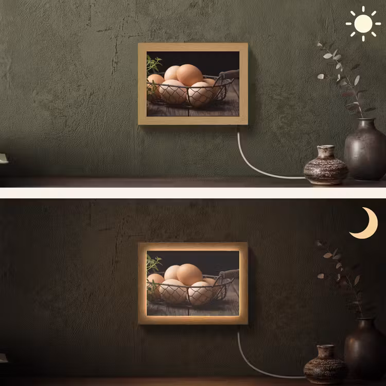 Lightbox - Wandlamp - Eieren - Mand - Eten — 3