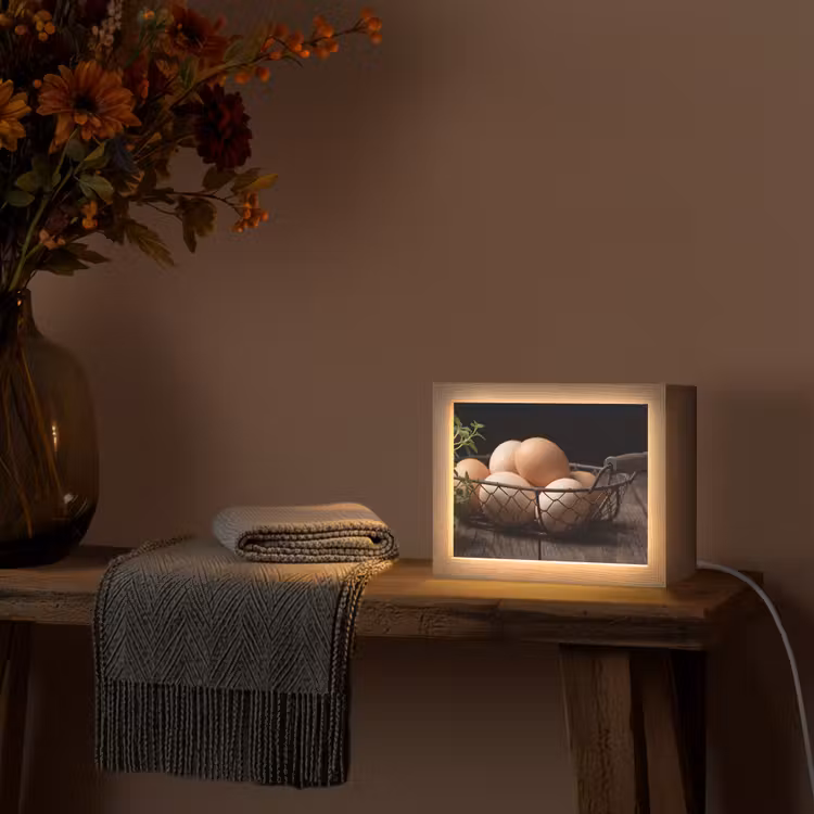 Lightbox - Wandlamp - Eieren - Mand - Eten — 5