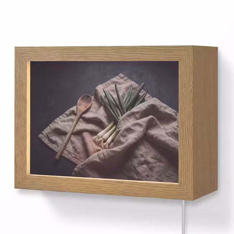 Lightbox - Wandlamp - Eten - Lepel - Rustiek — 1