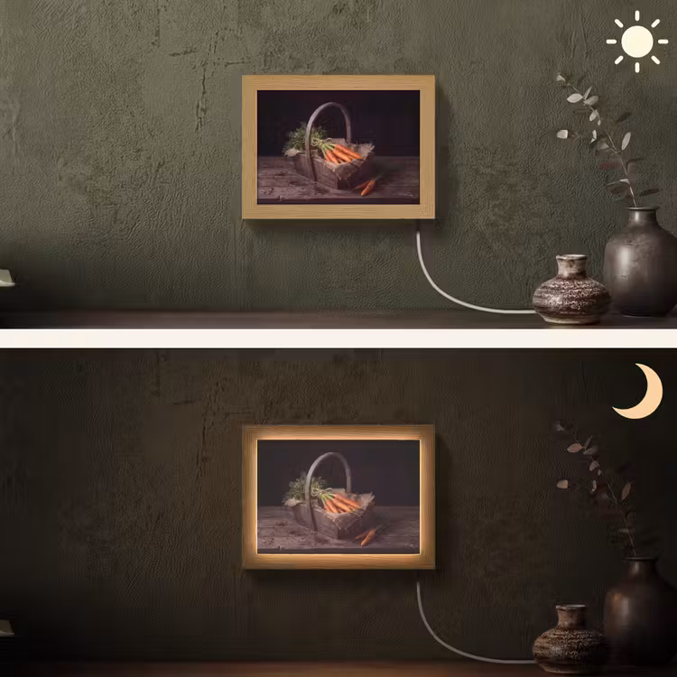 Lightbox - Wandlamp - Wortels - Mand - Eten — 3