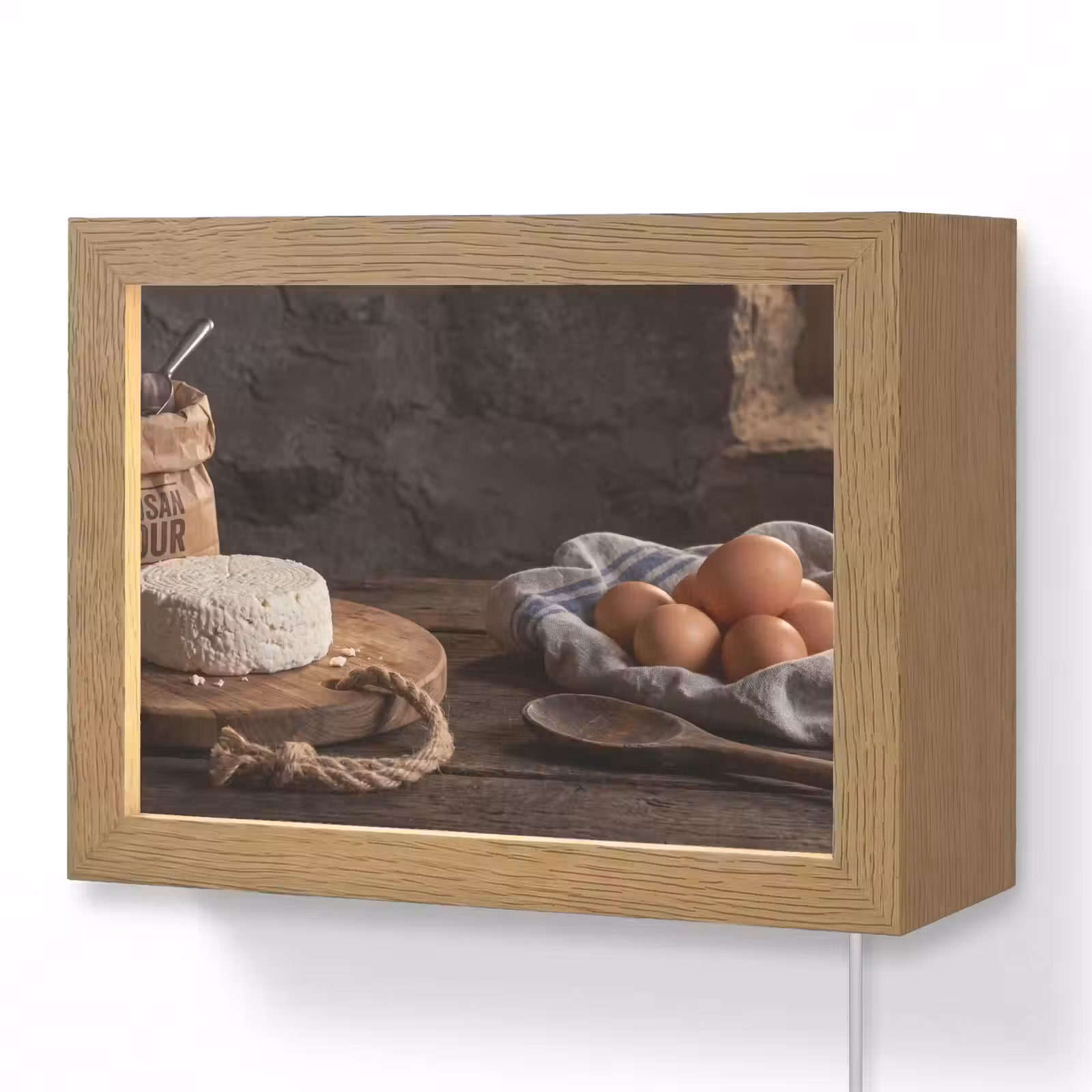 Lightbox - Wandlamp - Meel - Eieren - Eten — 1