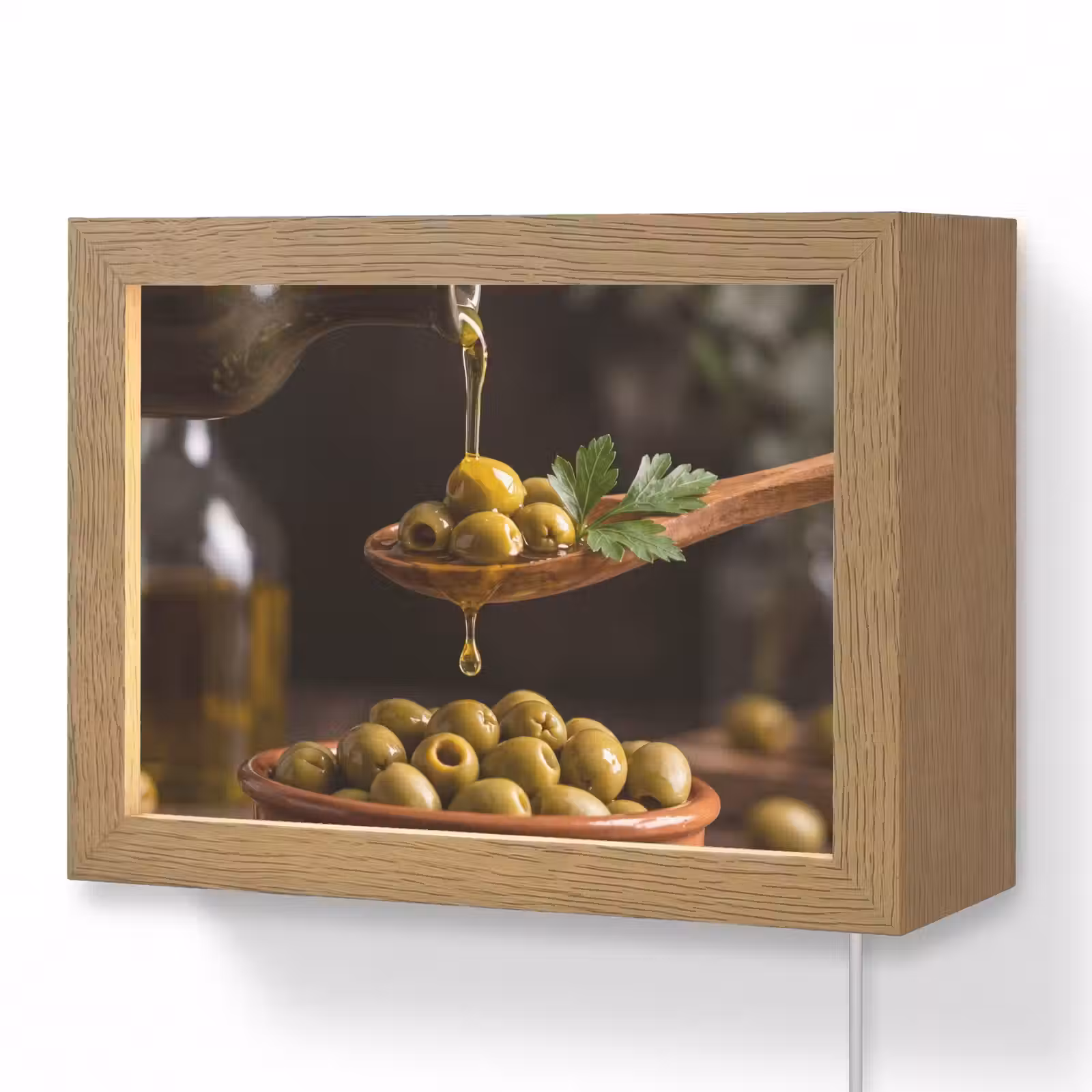 Lightbox - Wandlamp - Olijven - Olijfolie - Eten — 1