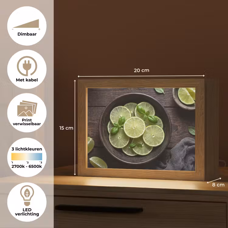 Lightbox - Wandlamp - Fruit - Groen - Eten — 9