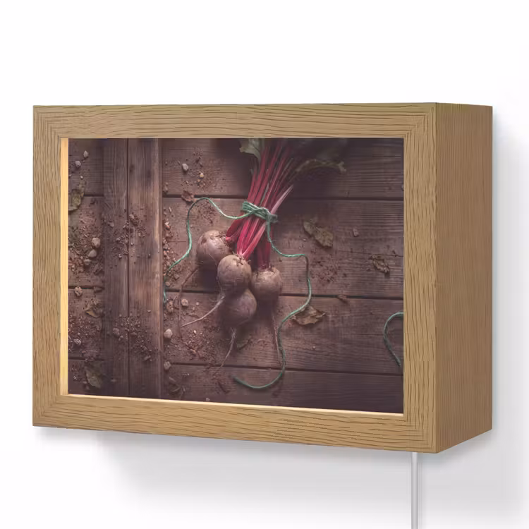 Lightbox - Wandlamp - Groente - Bieten - Rustiek — 1