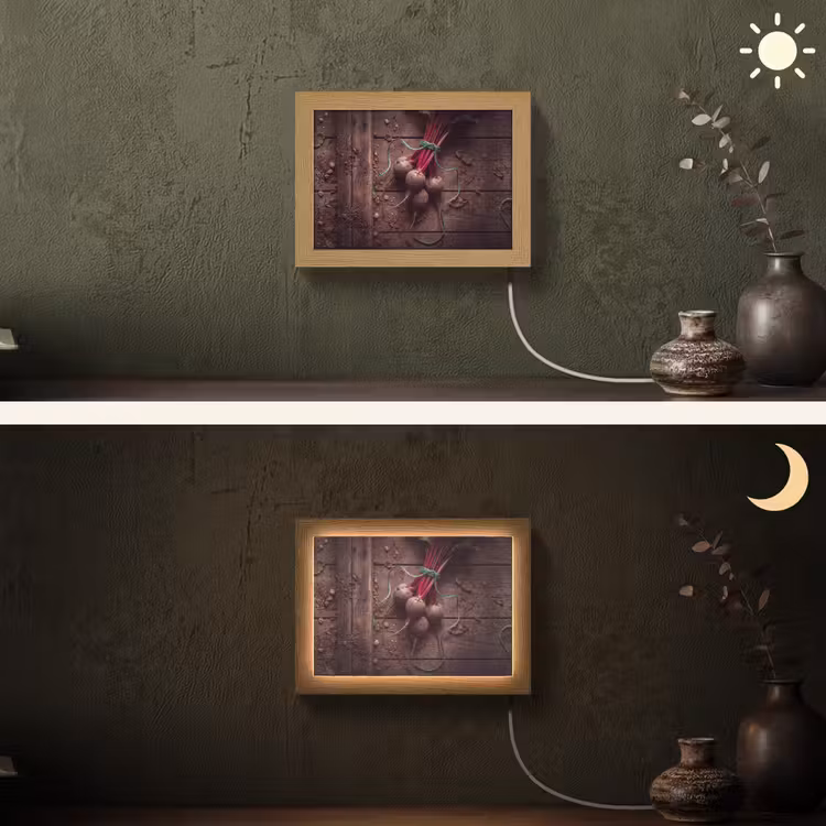 Lightbox - Wandlamp - Groente - Bieten - Rustiek — 3
