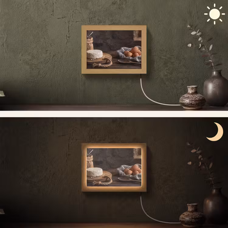 Lightbox - Wandlamp - Meel - Eieren - Eten — 3