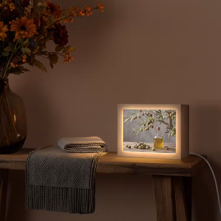 Lightbox - Wandlamp - Olijfboom - Olijven - Natuur — 5