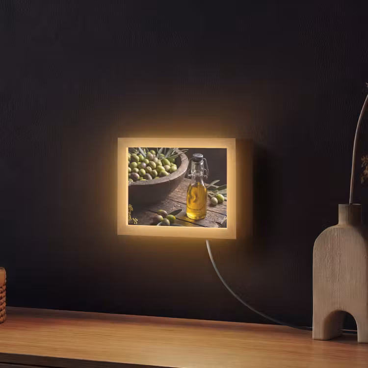 Lightbox - Wandlamp - Olijven - Eten - Rustiek — 2