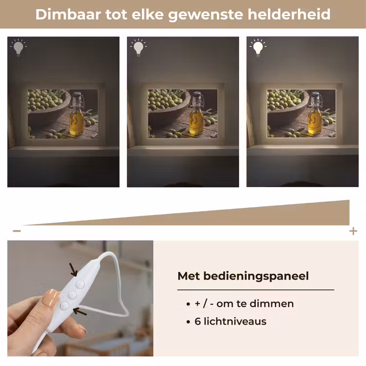 Lightbox - Wandlamp - Olijven - Eten - Rustiek — 8