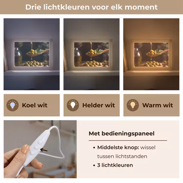 Lightbox - Wandlamp - Olijven - Olijfolie - Eten — 7