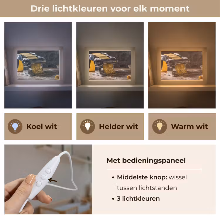 Lightbox - Wandlamp - Pasta - Vers - Koken — 7
