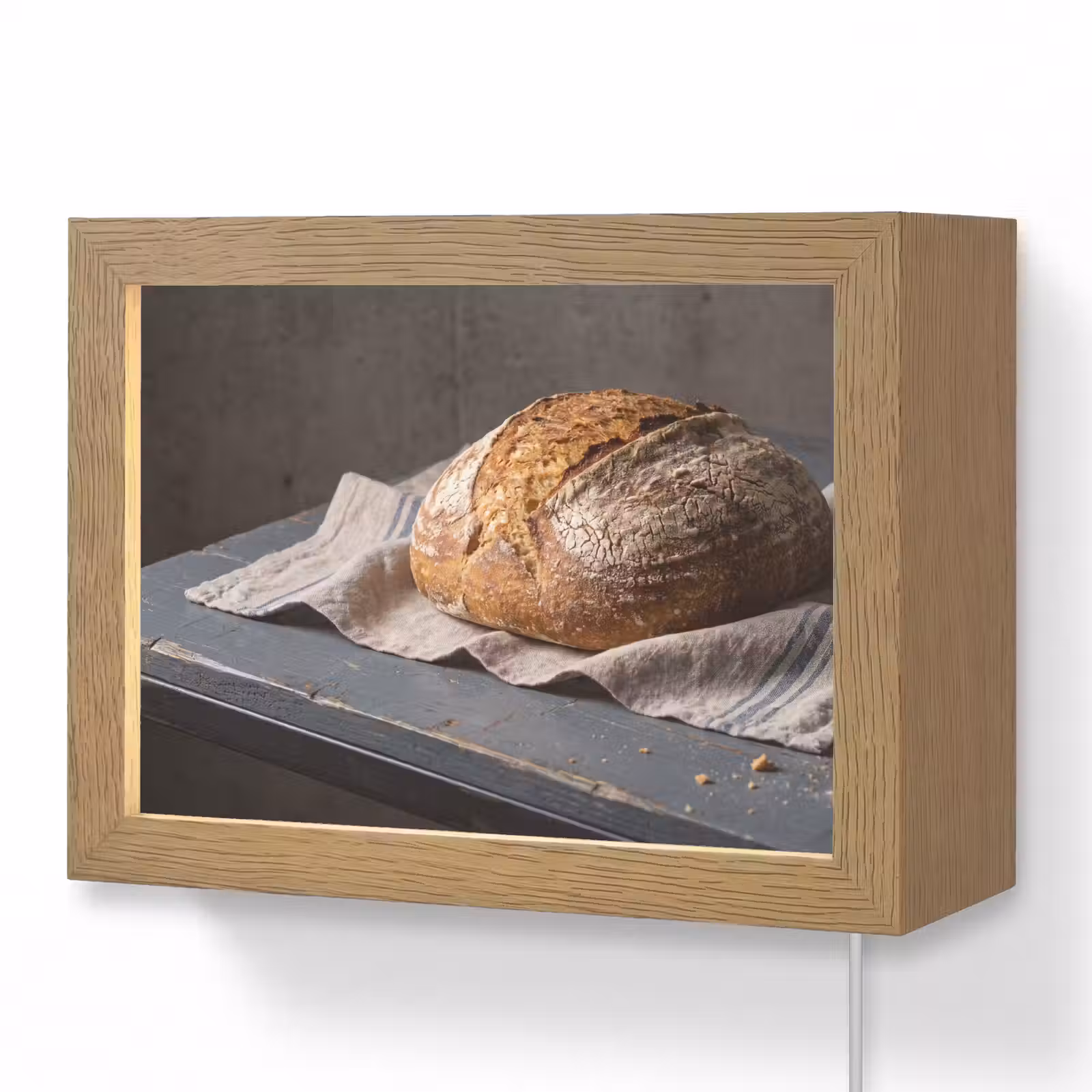 Lightbox - Wandlamp - Brood - Rustiek - Eten — 1