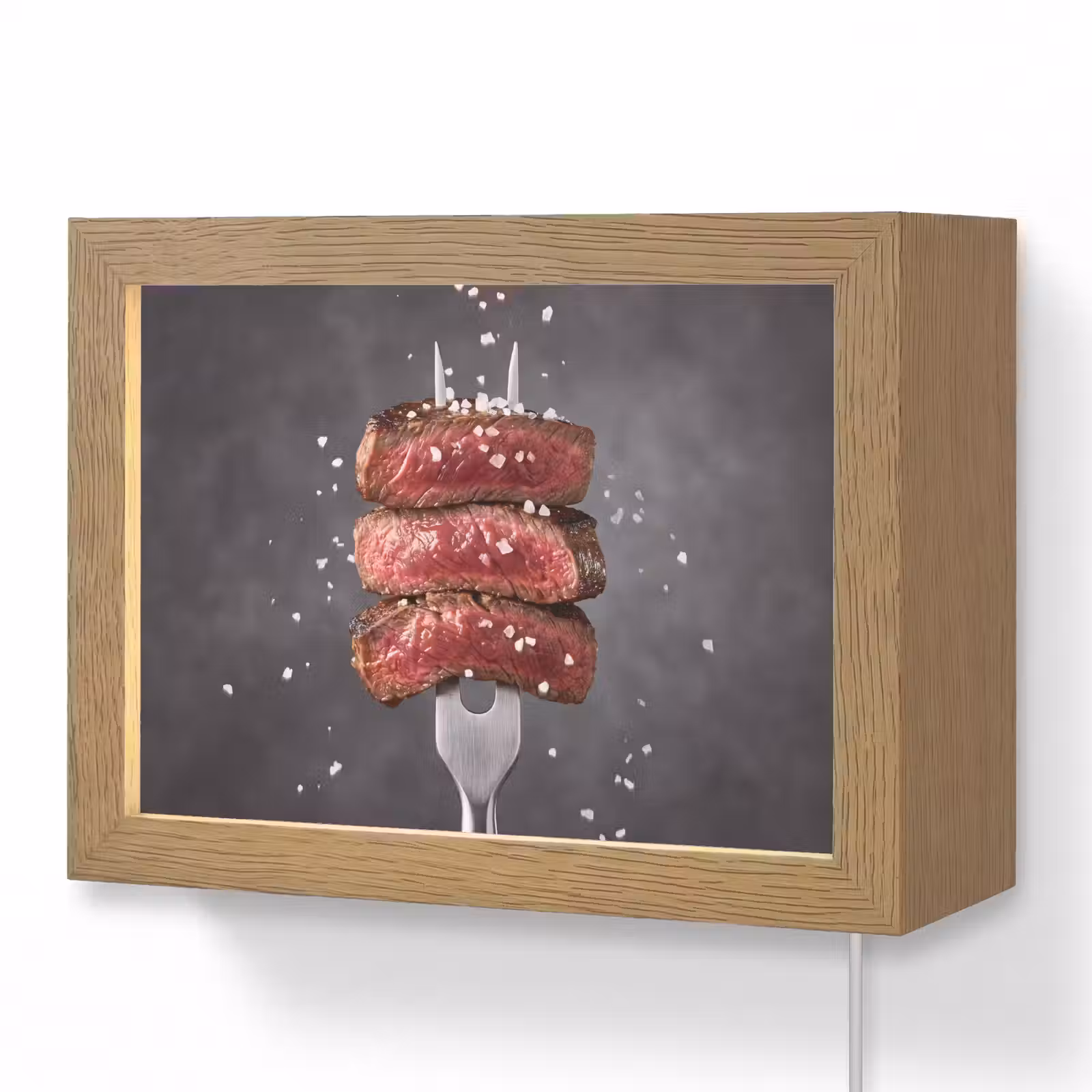 Lightbox - Wandlamp - Eten - Vlees - Zout — 1