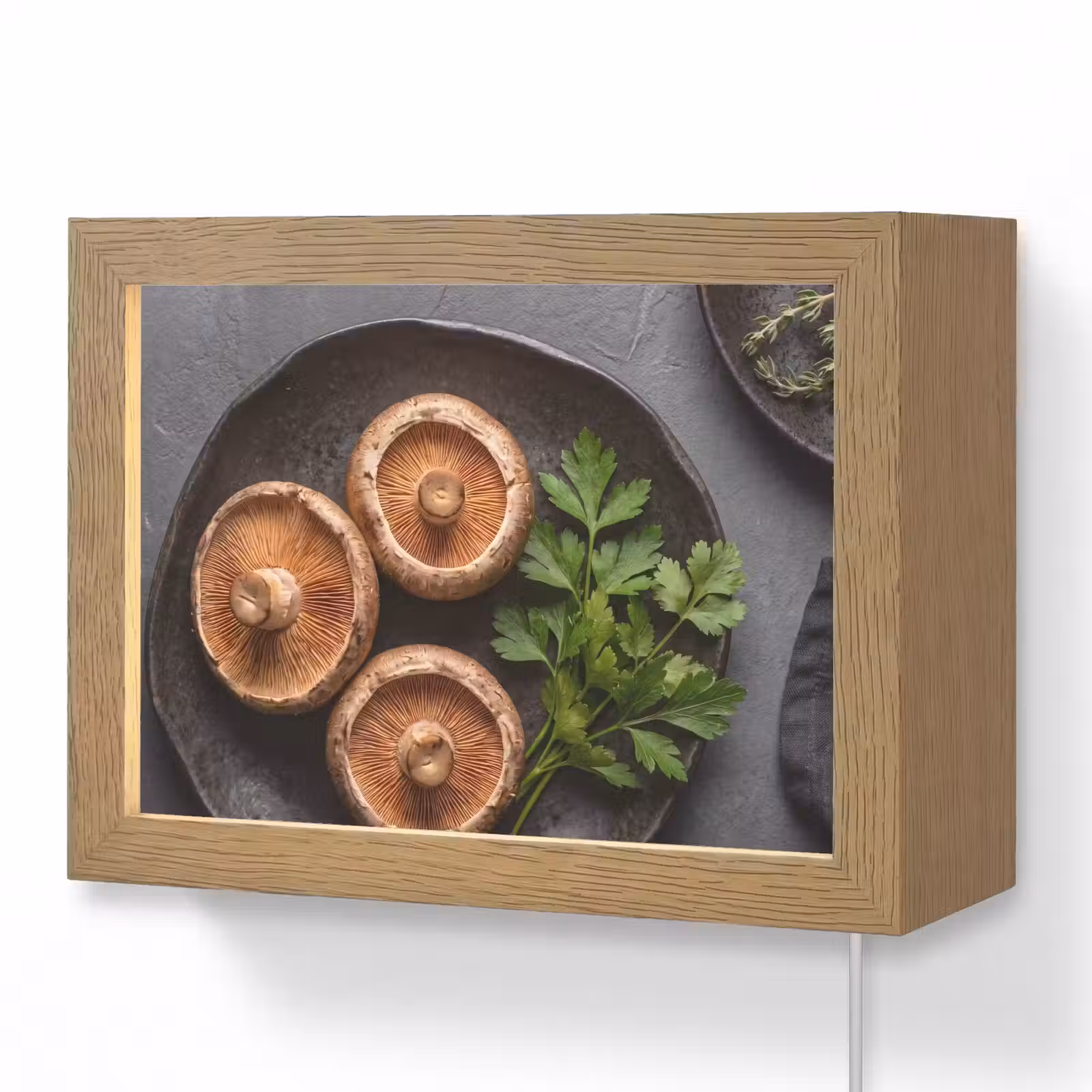Lightbox - Wandlamp - Paddestoelen - Kruiden - Eten — 1