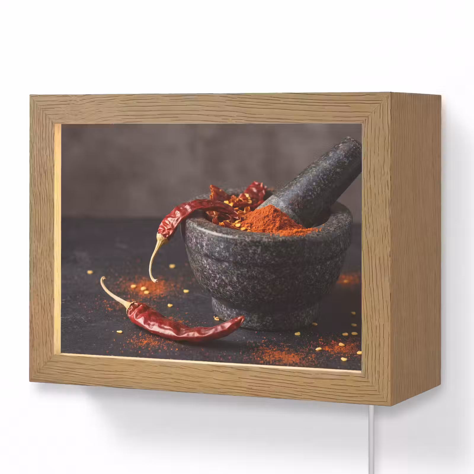 Lightbox - Wandlamp - Specerijen - Vijzel - Rood — 1