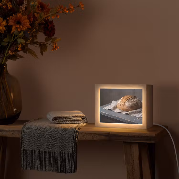 Lightbox - Wandlamp - Brood - Rustiek - Eten — 5