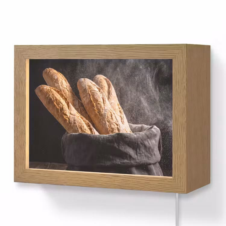 Lightbox - Wandlamp - Brood - Zak - Eten — 1