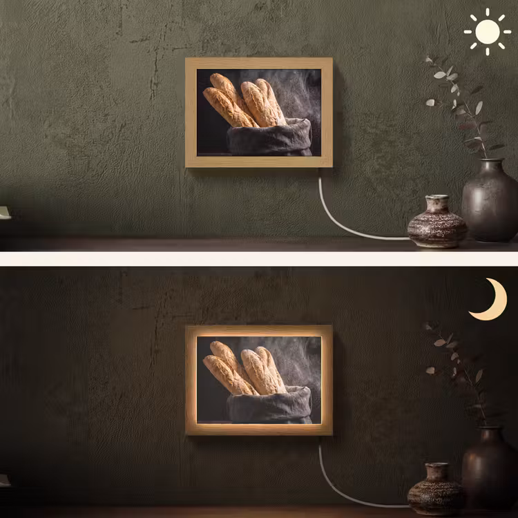 Lightbox - Wandlamp - Brood - Zak - Eten — 3
