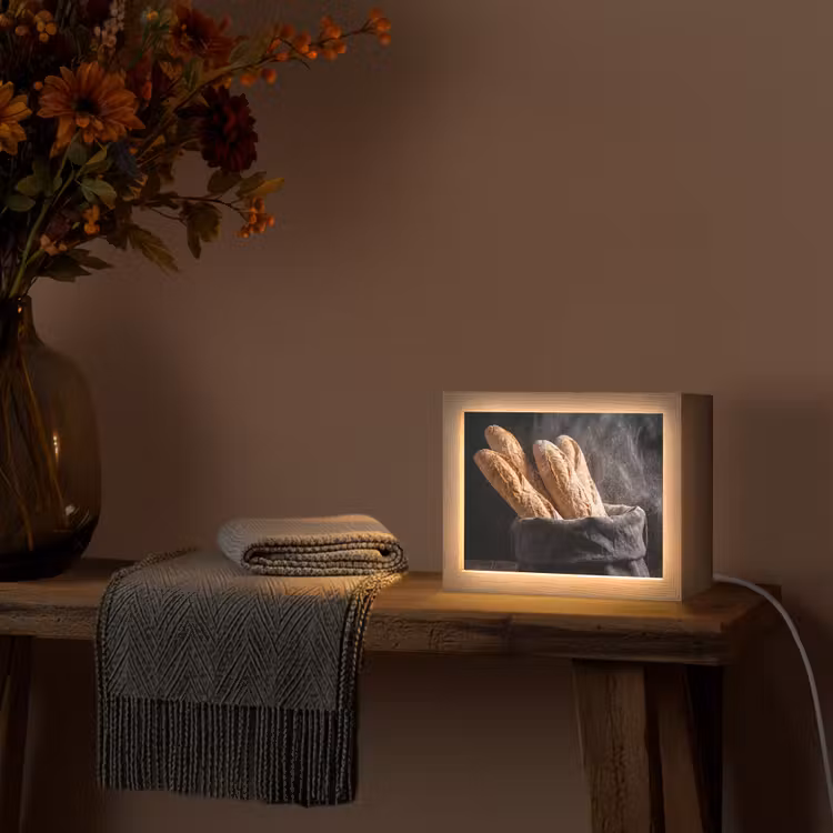 Lightbox - Wandlamp - Brood - Zak - Eten — 5