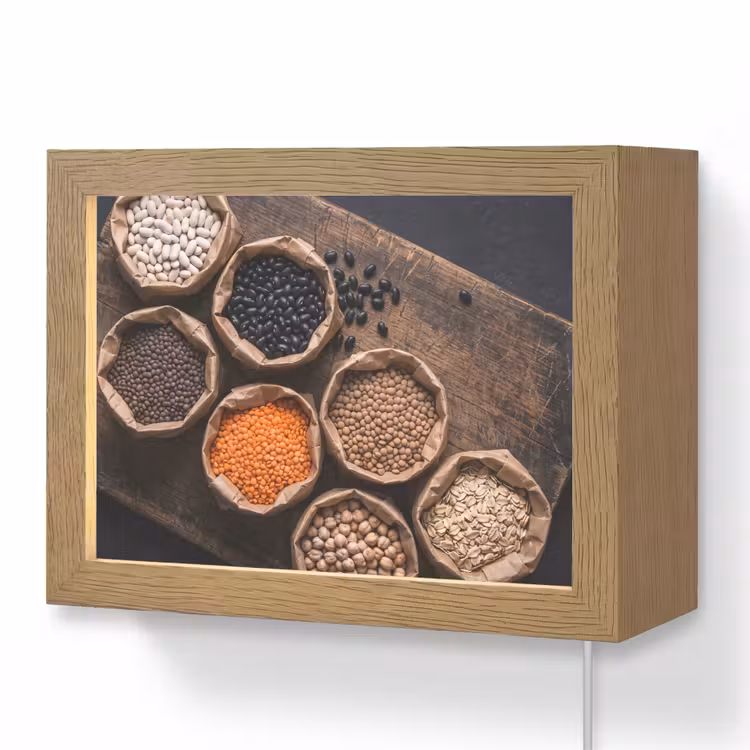 Lightbox - Wandlamp - Eten - Zakjes - Voeding — 1