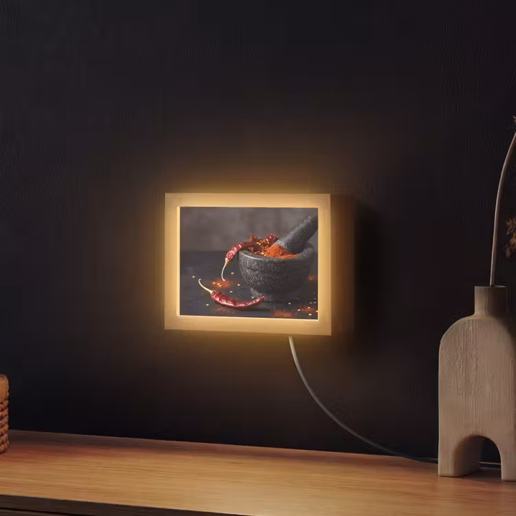 Lightbox - Wandlamp - Specerijen - Vijzel - Rood — 2