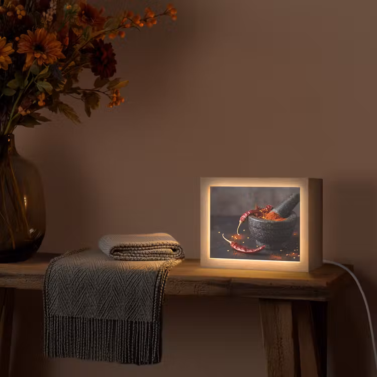 Lightbox - Wandlamp - Specerijen - Vijzel - Rood — 5