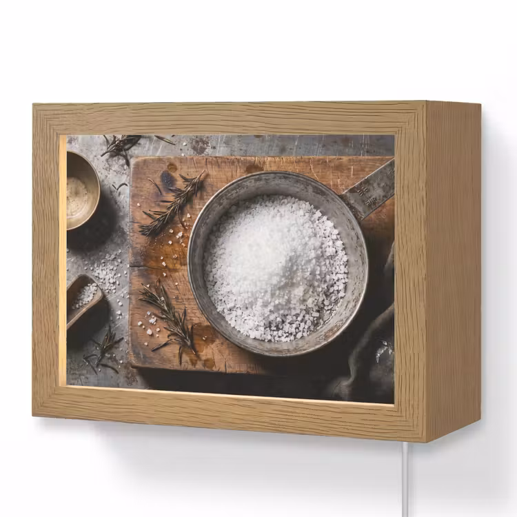 Lightbox - Wandlamp - Zout - Keuken - Rustiek — 1