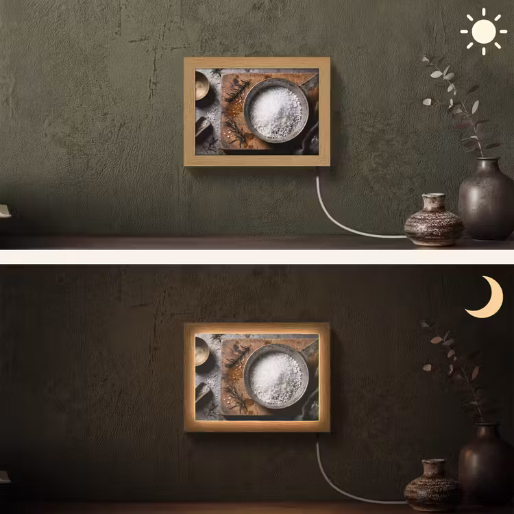 Lightbox - Wandlamp - Zout - Keuken - Rustiek — 3