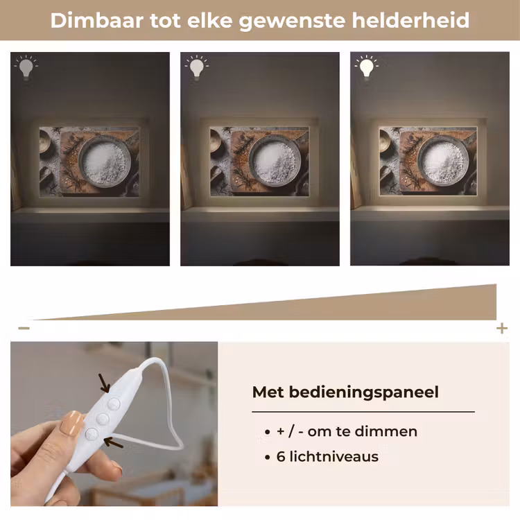 Lightbox - Wandlamp - Zout - Keuken - Rustiek — 8