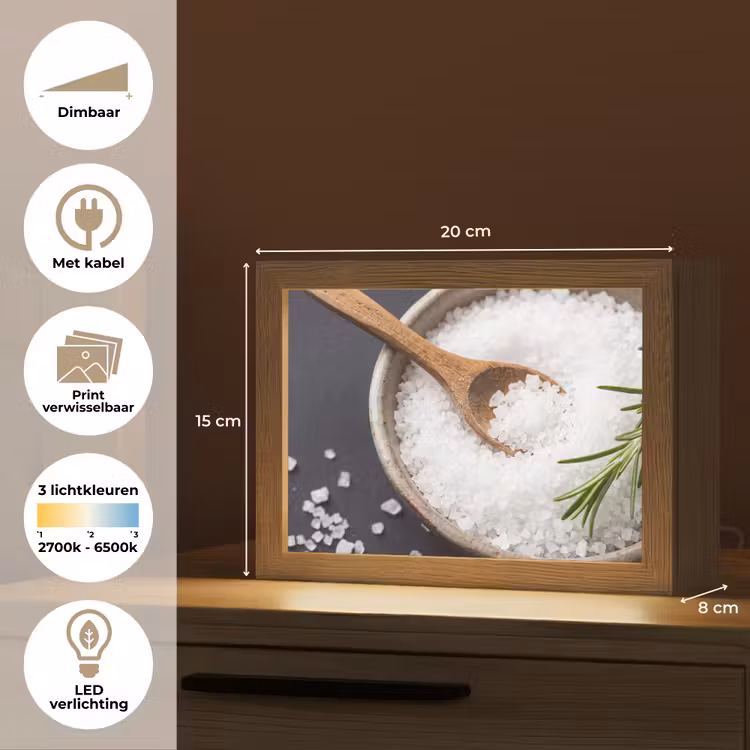 Lightbox - Wandlamp - Zout - Kom - Eten — 9