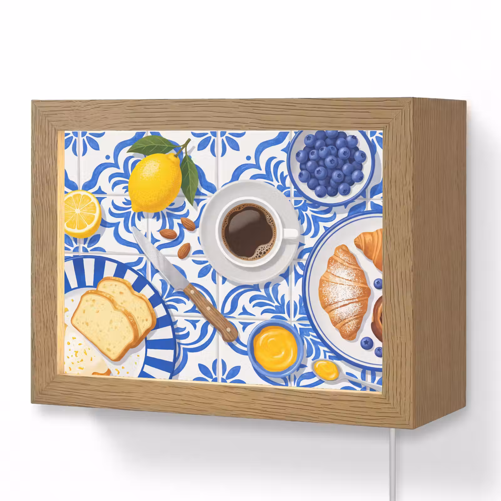 Lightbox - Wandlamp - Ontbijt - Gebak - Eten — 1