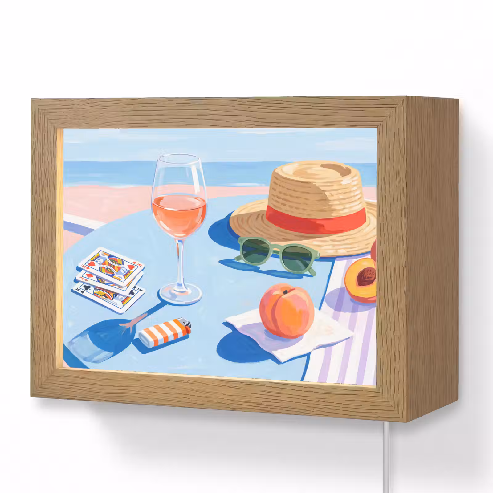 Lightbox - Wandlamp - Strand - Picknick - Zomer — 1