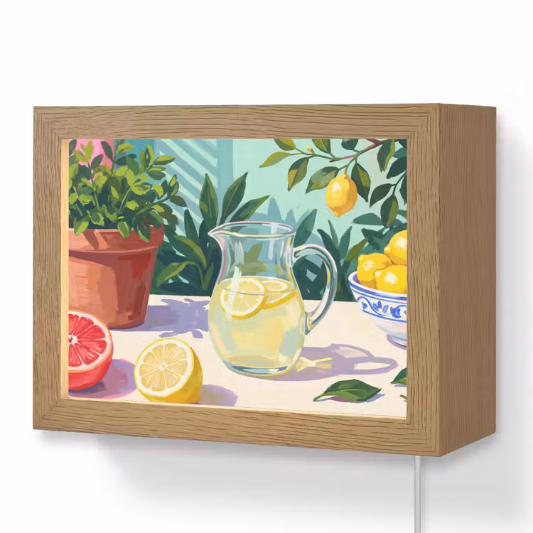 Lightbox - Wandlamp - Citroen limonade zomer — 1