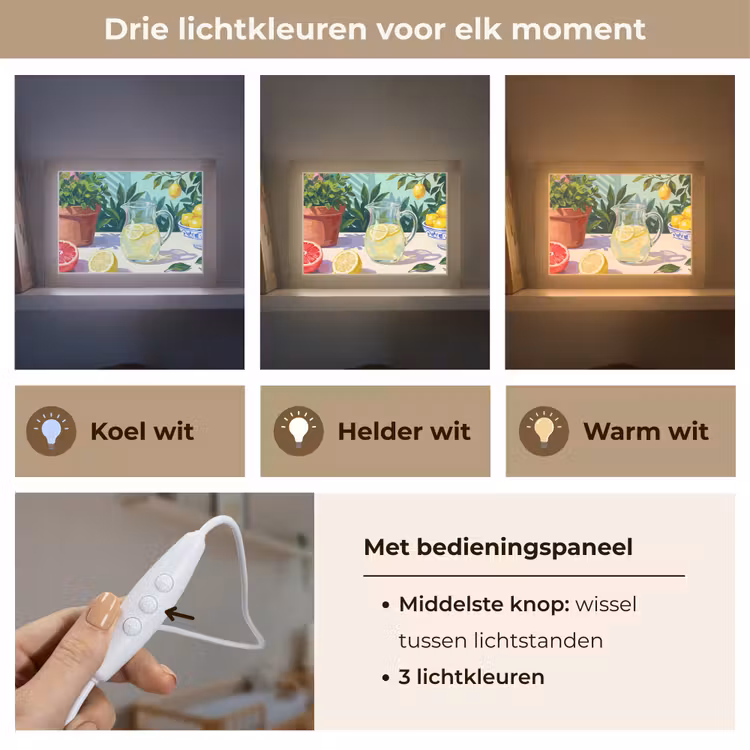 Lightbox - Wandlamp - Citroen limonade zomer — 7