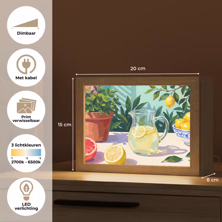 Lightbox - Wandlamp - Citroen limonade zomer — 9
