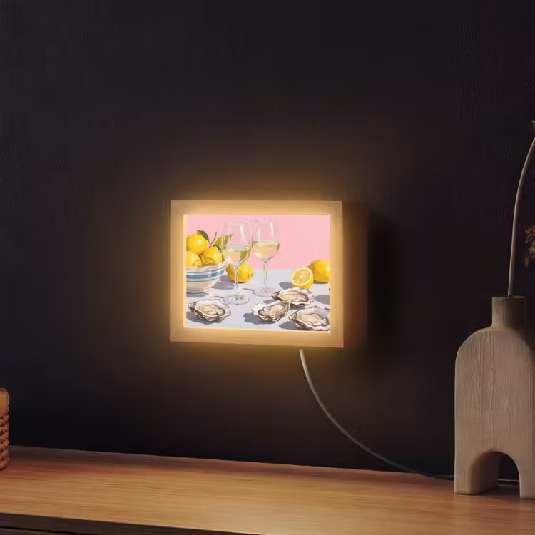 Lightbox - Wandlamp - Citroen - Wijn - Eten — 2