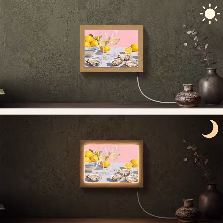 Lightbox - Wandlamp - Citroen - Wijn - Eten — 3