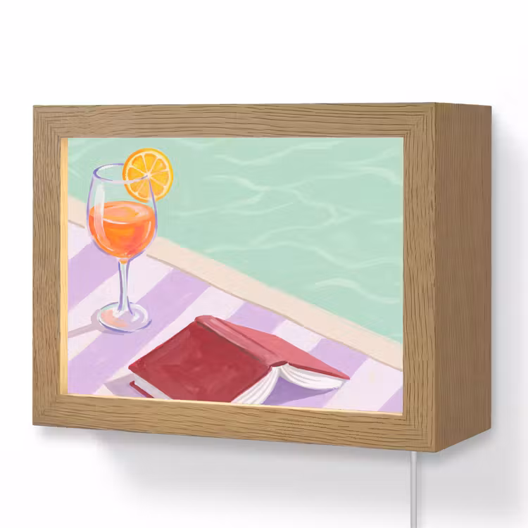 Lightbox - Wandlamp - Cocktail - Zwembad - Zomer — 1