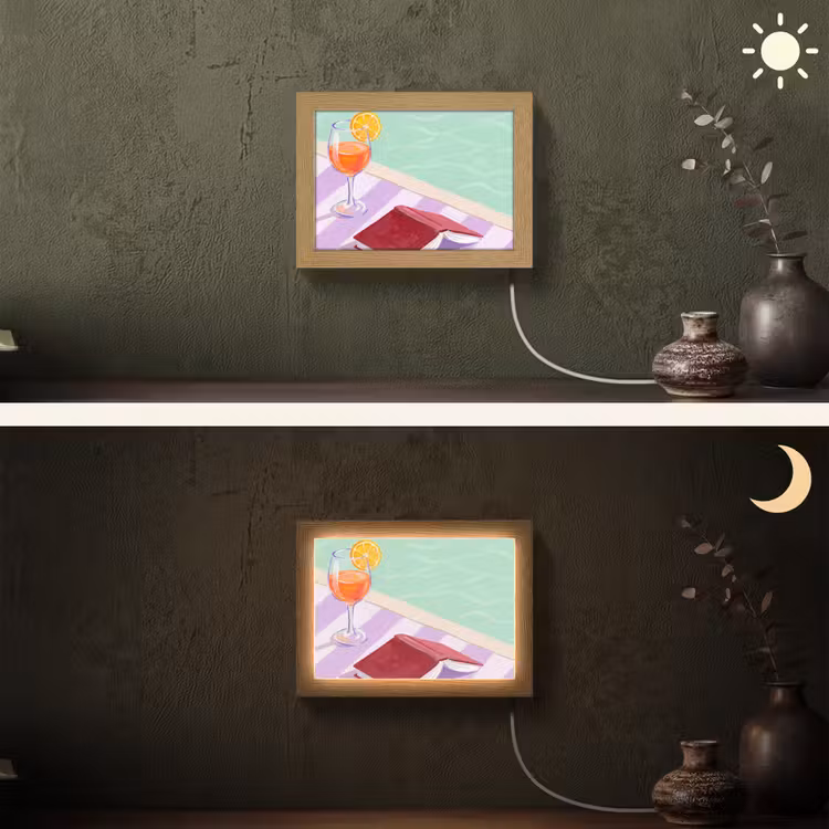 Lightbox - Wandlamp - Cocktail - Zwembad - Zomer — 3