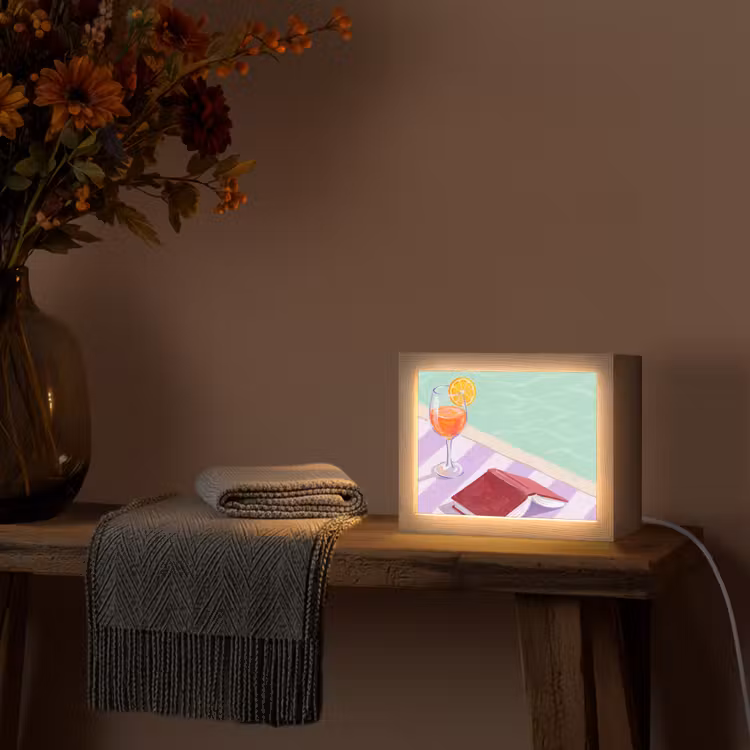 Lightbox - Wandlamp - Cocktail - Zwembad - Zomer — 5