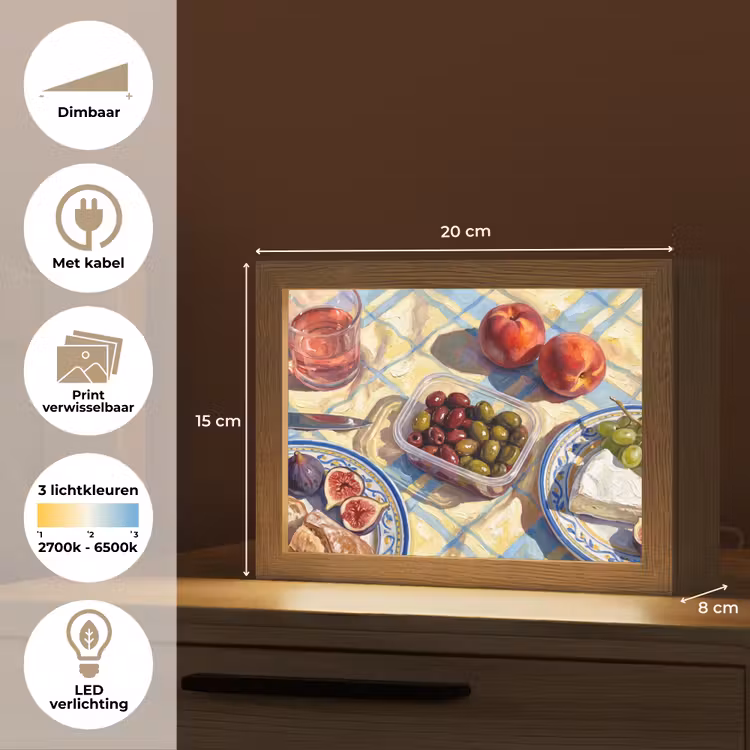 Lightbox - Wandlamp - Eten - Picknick - Zomer — 9