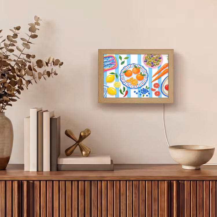 Lightbox - Wandlamp - Eten - Vers - Illustratie — 4
