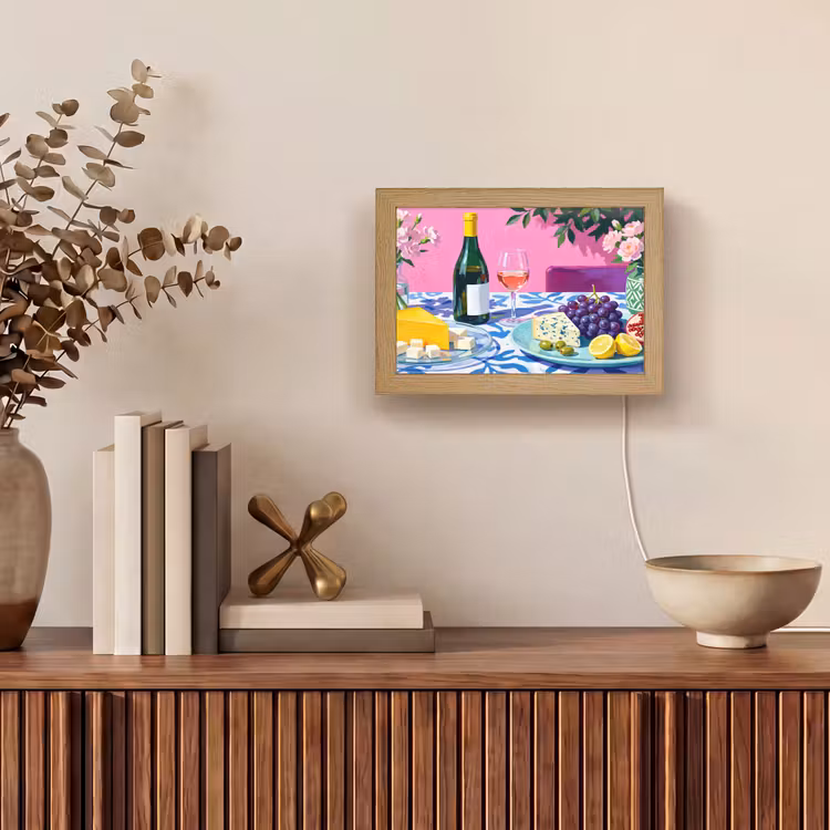 Lightbox - Wandlamp - Eten - Wijn - Kleurrijk — 4