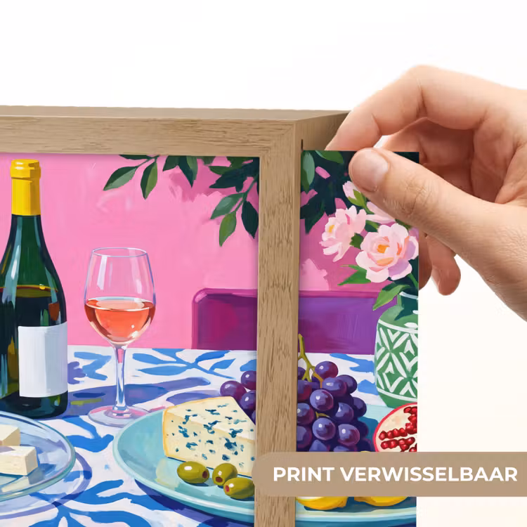 Lightbox - Wandlamp - Eten - Wijn - Kleurrijk — 6