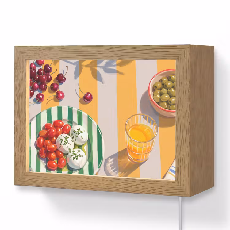 Lightbox - Wandlamp - Eten - Zomer - Kleurrijk — 1