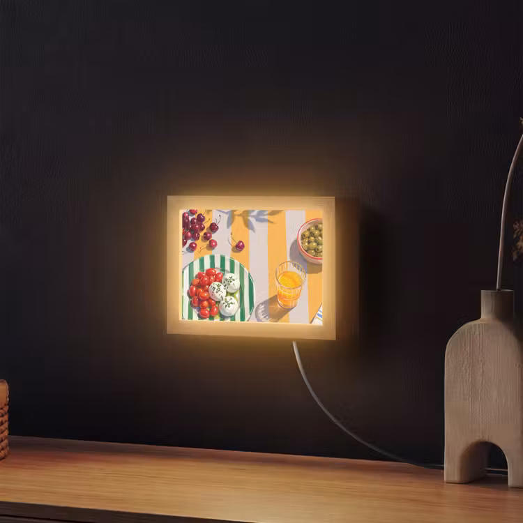 Lightbox - Wandlamp - Eten - Zomer - Kleurrijk — 2