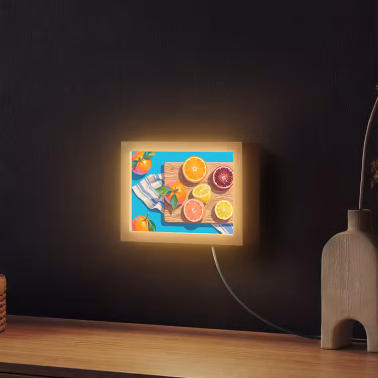 Lightbox - Wandlamp - Fruit - Snijplank - Blauw — 2