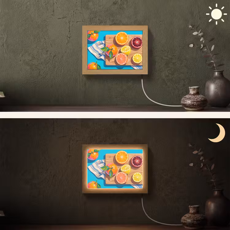 Lightbox - Wandlamp - Fruit - Snijplank - Blauw — 3