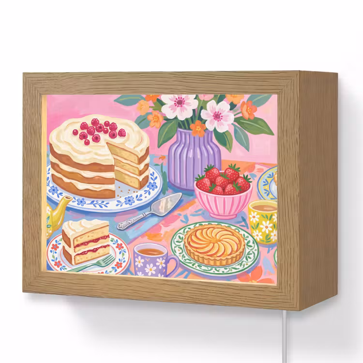 Lightbox - Wandlamp - Gebak - Kleurrijk - Eten — 1
