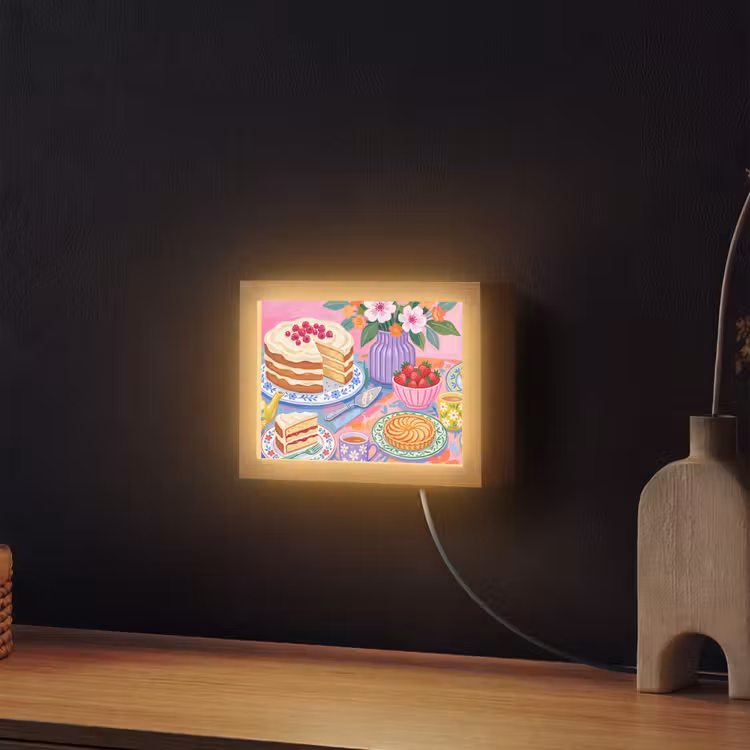 Lightbox - Wandlamp - Gebak - Kleurrijk - Eten — 2